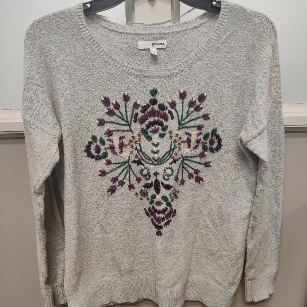 Embroidered sweater